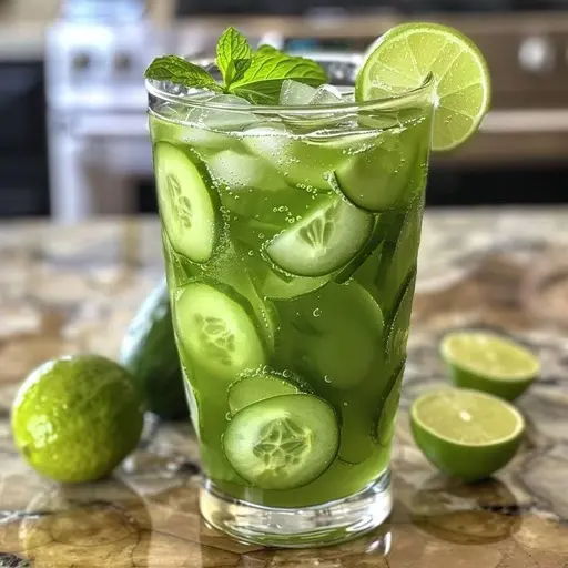 Cucumber & Lime Infused Water